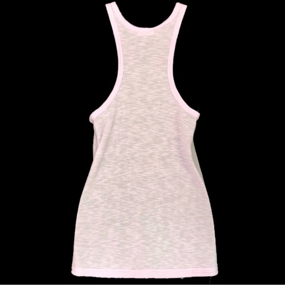 Free People Pink Crystal Long Beach Tank SZ L- NRFP - Picture 2 of 5